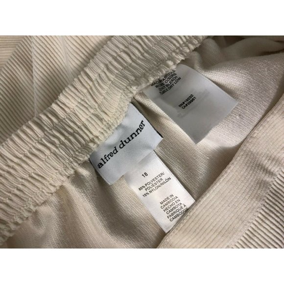 Alfred Dunner Classic Fit Pants 18 Plus Size Womens Nylon Pull On Pant NWT - Picture 5 of 7
